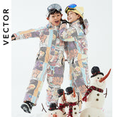 New Boys and Girls Ski Suit Warm Breathable One-Piece Snow Suit